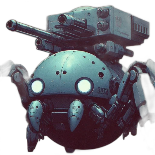 robot, weapon, creature, concept art transparent PNG cut-out