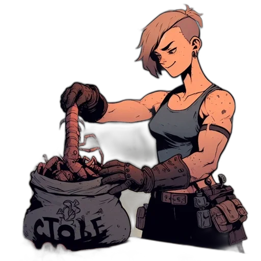 weapon, staff, robot, food transparent PNG cut-out