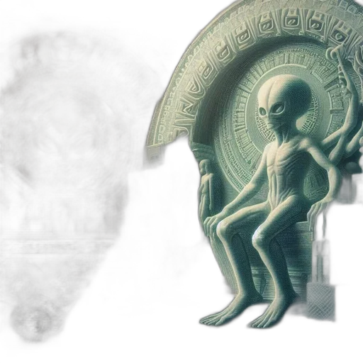 creature, concept art, 3d render, outer space transparent PNG cut-out