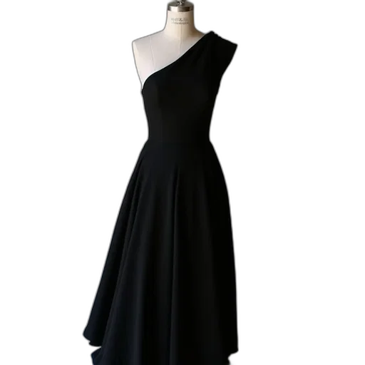 dress, dark, monochrome, one transparent PNG cut-out