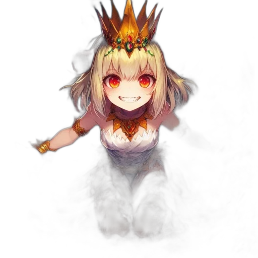dragon, crown, creature, staff transparent PNG cut-out