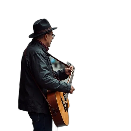 hat, jacket, street, entertainers transparent PNG cut-out