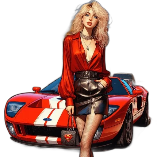 car, jacket, dress, photorealistic transparent PNG cut-out