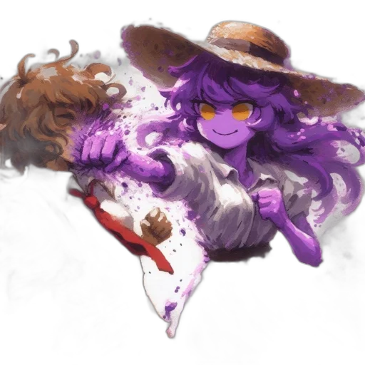 staff, weapon, hat, creature transparent PNG cut-out