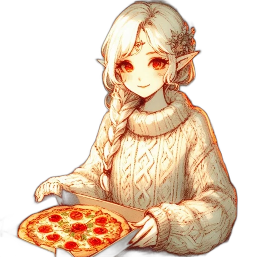 food, pixel art, watercolor, fantasy art transparent PNG cut-out