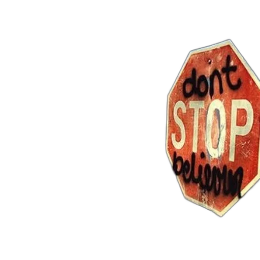 stop, sign, graffiti, reading transparent PNG cut-out