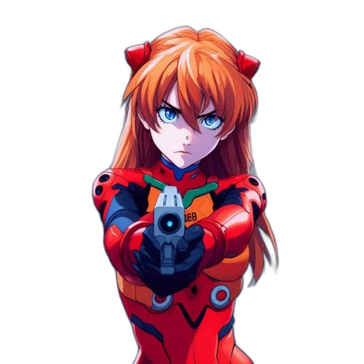 weapon, robot, jacket, staff transparent PNG cut-out