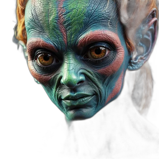 mask, face, creature, staff transparent PNG cut-out