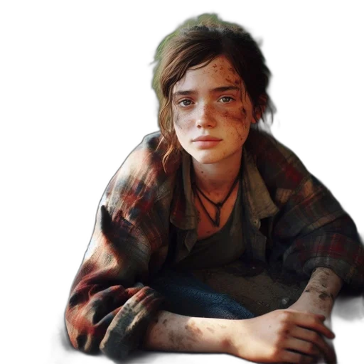 face, jacket, weapon, creature transparent PNG cut-out