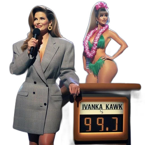 vaporwave, two, women, stand transparent PNG cut-out