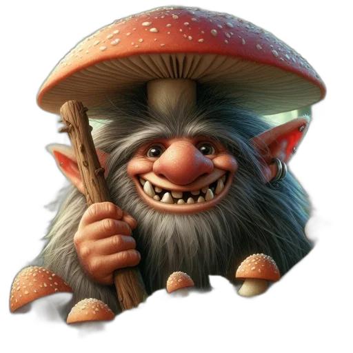 staff, animal, creature, hat transparent PNG cut-out