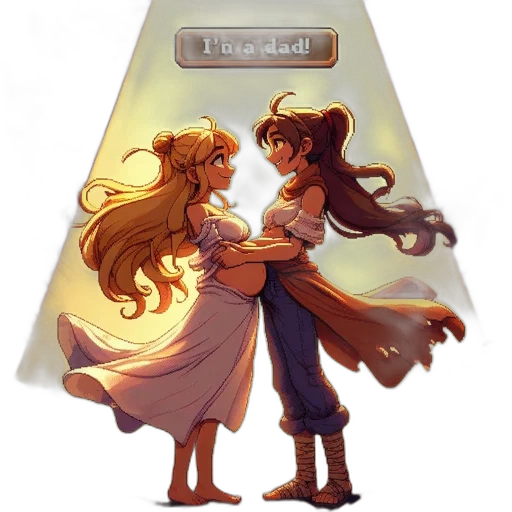 dress, crown, concept art, pixel art transparent PNG cut-out