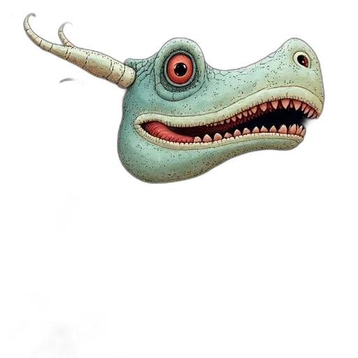 creature, dragon, animal, staff transparent PNG cut-out