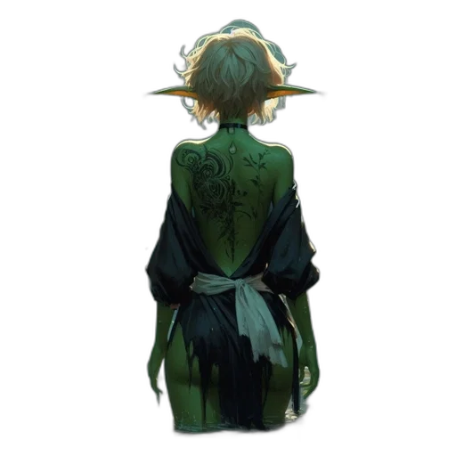 dress, jacket, staff, mask transparent PNG cut-out