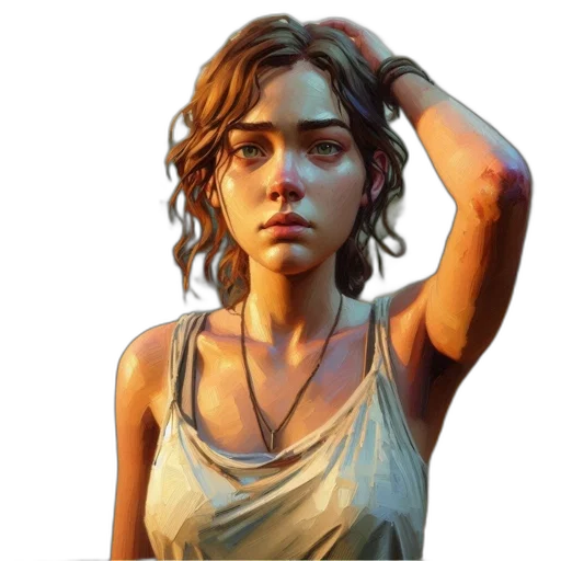 face, dress, weapon, staff transparent PNG cut-out