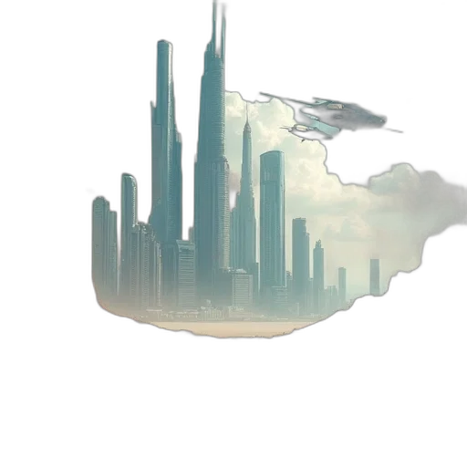 dragon, building, concept art, fantasy art transparent PNG cut-out
