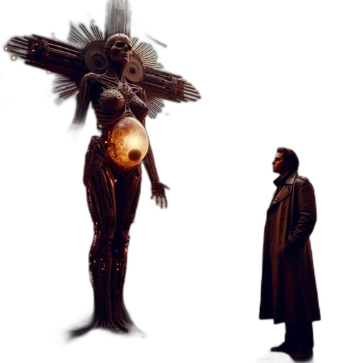 creature, robot, concept art, comic book art transparent PNG cut-out