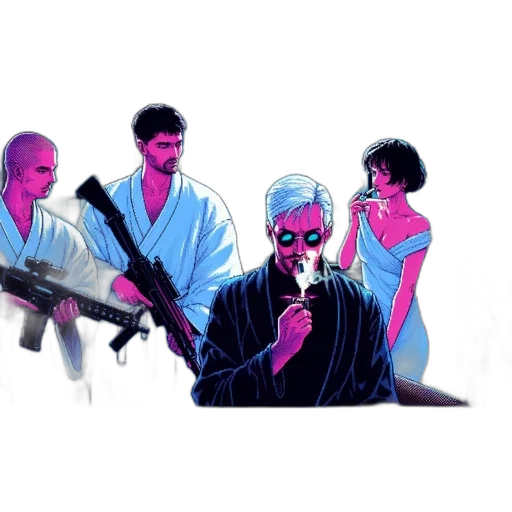 jacket, cyberpunk, vaporwave, concept art transparent PNG cut-out