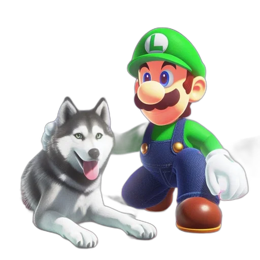 animal, creature, staff, 3d render transparent PNG cut-out