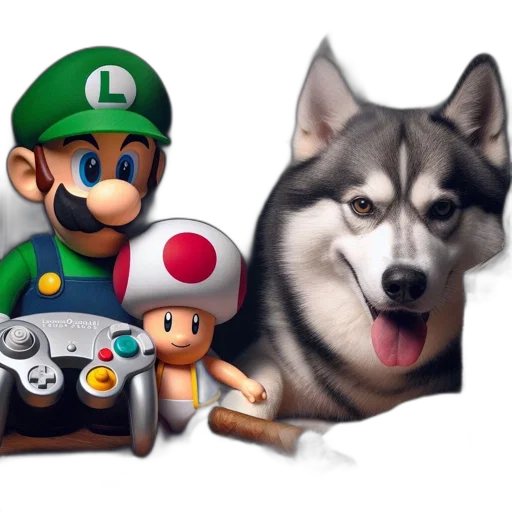 animal, pixel art, concept art, 3d render transparent PNG cut-out