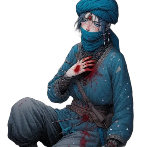 weapon, face, mask, staff transparent PNG cut-out