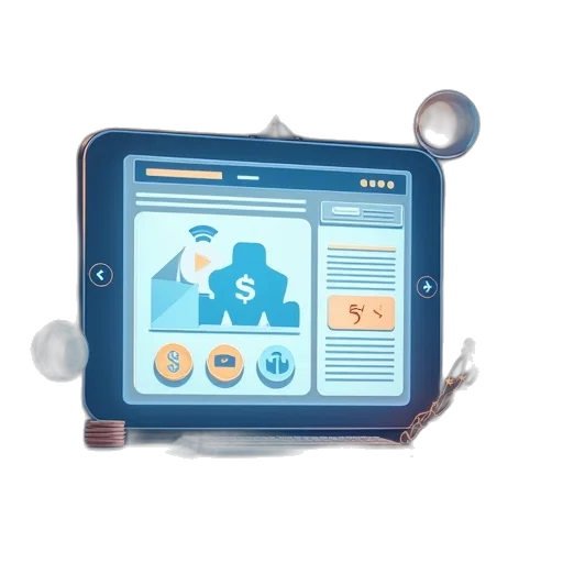 robot, mask, concept art, 3d render transparent PNG cut-out