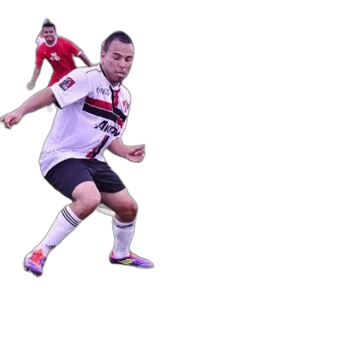 photorealistic, 3d render, soccer, player transparent PNG cut-out