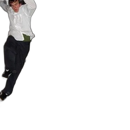 staff, shoes, skateboarder, white transparent PNG cut-out
