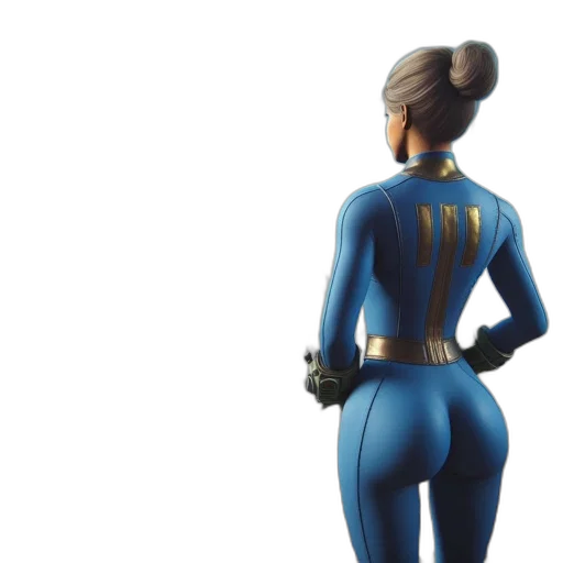 dress, jacket, robot, staff transparent PNG cut-out
