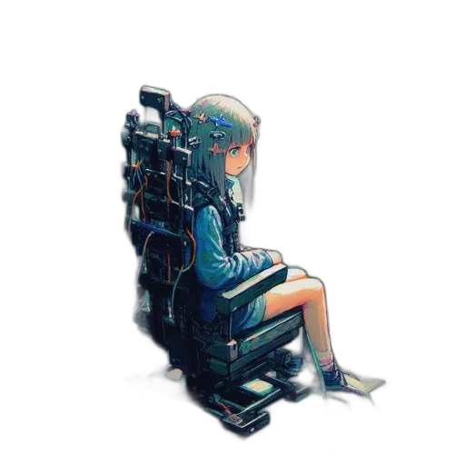 robot, dress, furniture, crown transparent PNG cut-out