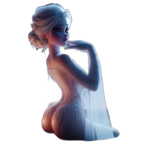 dress, crown, face, robot transparent PNG cut-out