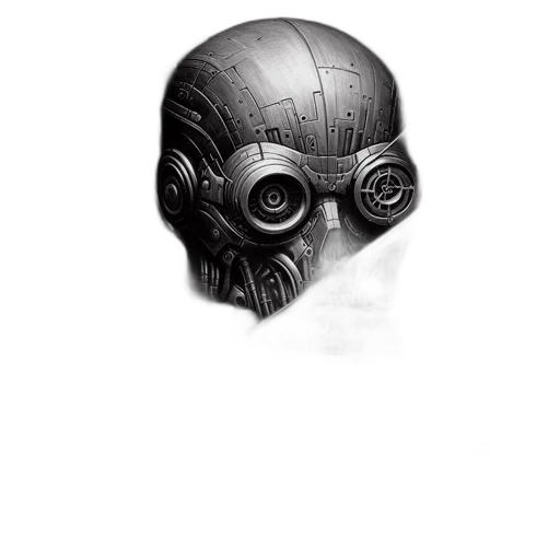 mask, robot, face, creature transparent PNG cut-out
