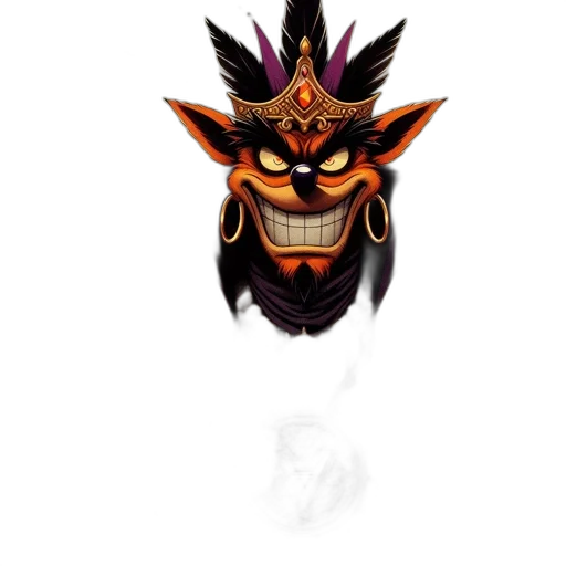 mask, crown, face, dragon transparent PNG cut-out