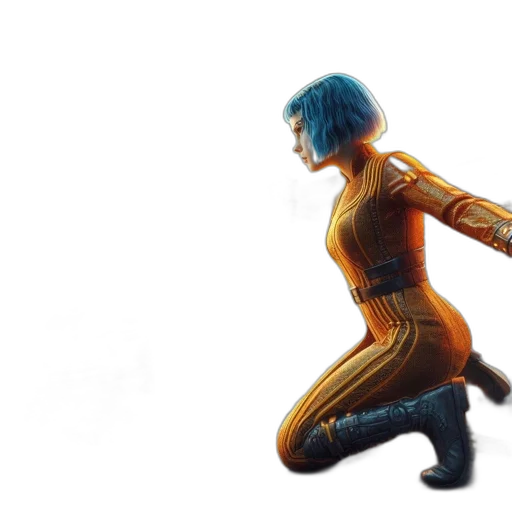 robot, concept art, 3d render, comic book art transparent PNG cut-out