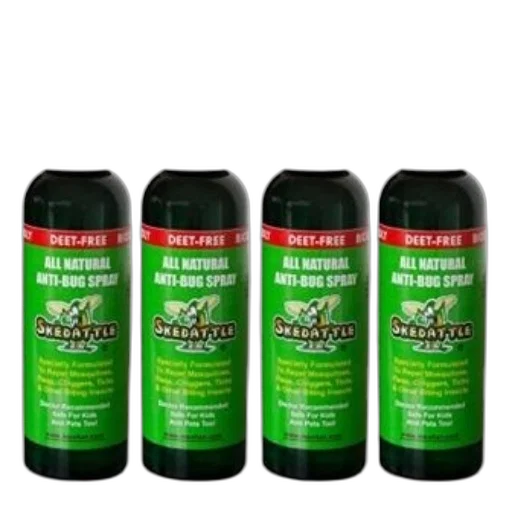 four, bottles, skedattle, all transparent PNG cut-out