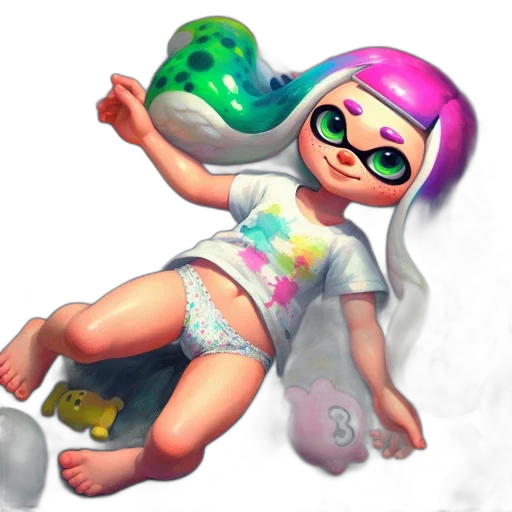 dress, concept art, vaporwave, watercolor transparent PNG cut-out