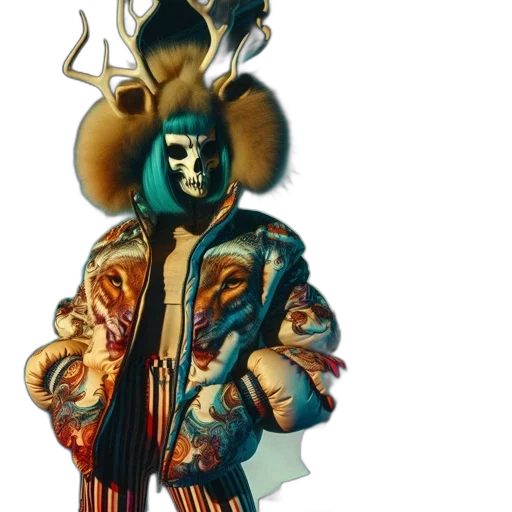 mask, jacket, face, jewelry transparent PNG cut-out