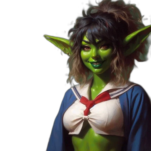 staff, creature, face, fantasy art transparent PNG cut-out