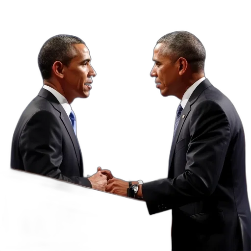 president, obama, his, son transparent PNG cut-out