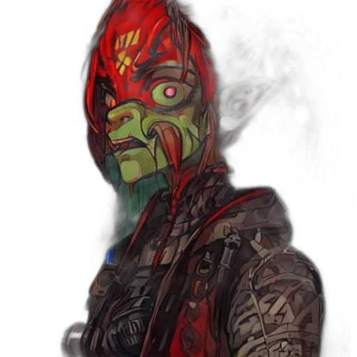 mask, face, concept art, fantasy art transparent PNG cut-out