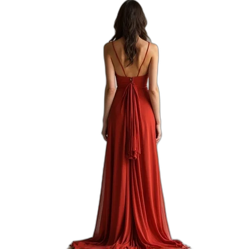 dress, jewelry, photorealistic, red transparent PNG cut-out