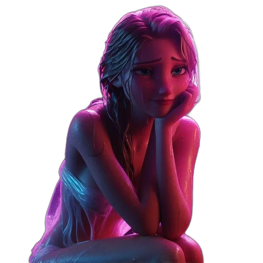 dress, face, concept art, photorealistic transparent PNG cut-out