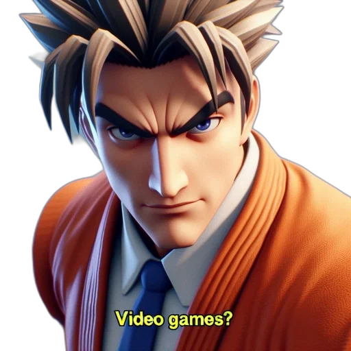 face, 3d render, concept art, anime transparent PNG cut-out