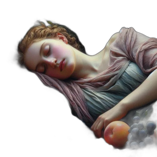 food, dress, photorealistic, oil painting transparent PNG cut-out