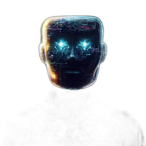 robot, mask, face, creature transparent PNG cut-out