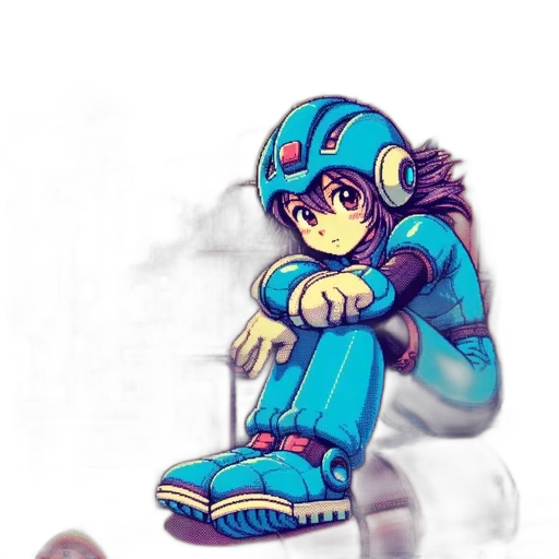 robot, jacket, anime, concept art transparent PNG cut-out