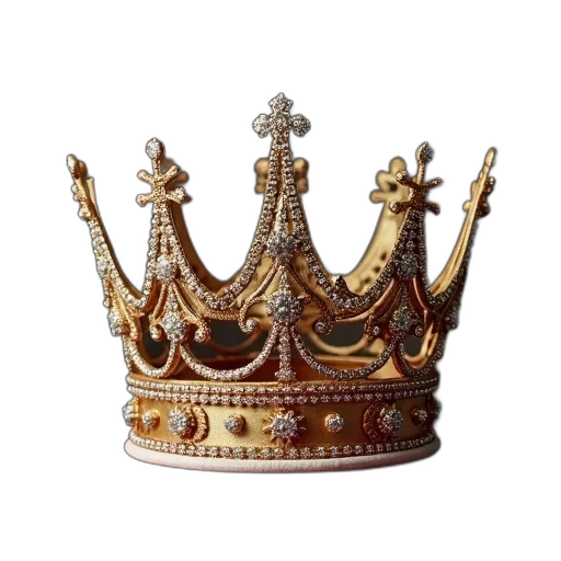 crown, jewelry, hat, staff transparent PNG cut-out