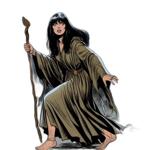 staff, comic book art, concept art, fantasy art transparent PNG cut-out