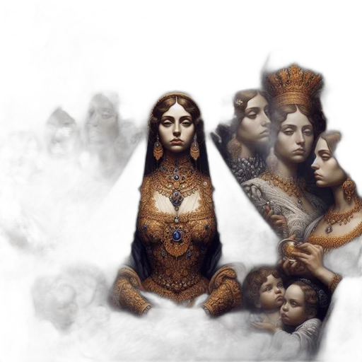 crown, fantasy art, concept art, 3d render transparent PNG cut-out
