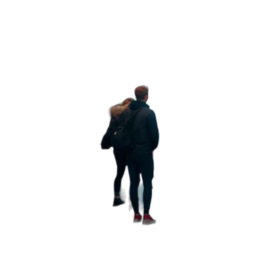 jacket, umbrella, shoes, staff transparent PNG cut-out